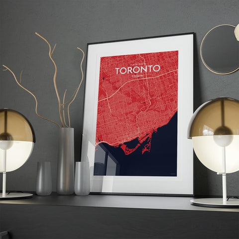 Toronto City Map Poster – Detailed Art Print of Toronto, Ontario for Home Decor, Office Decor, Travel Art, and Unique Gifts