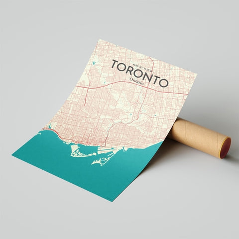 Toronto City Map Poster – Detailed Art Print of Toronto, Ontario for Home Decor, Office Decor, Travel Art, and Unique Gifts