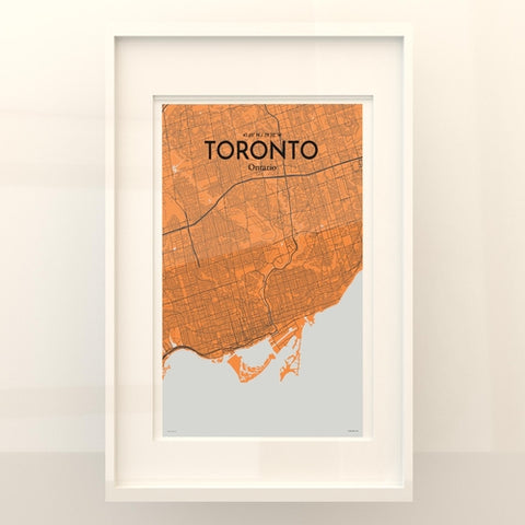 Toronto City Map Poster – Detailed Art Print of Toronto, Ontario for Home Decor, Office Decor, Travel Art, and Unique Gifts