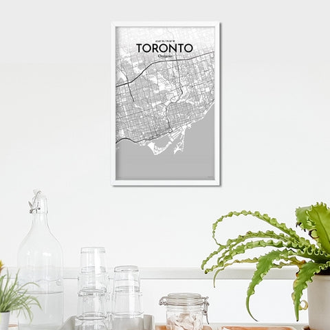 Toronto City Map Poster – Detailed Art Print of Toronto, Ontario for Home Decor, Office Decor, Travel Art, and Unique Gifts