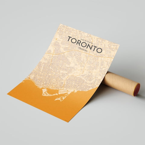 Toronto City Map Poster – Detailed Art Print of Toronto, Ontario for Home Decor, Office Decor, Travel Art, and Unique Gifts