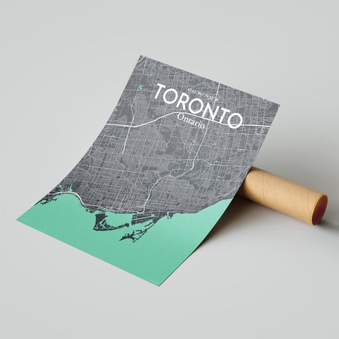 Toronto City Map Poster – Detailed Art Print of Toronto, Ontario for Home Decor, Office Decor, Travel Art, and Unique Gifts