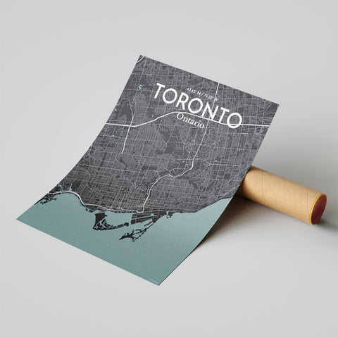 Toronto City Map Poster – Detailed Art Print of Toronto, Ontario for Home Decor, Office Decor, Travel Art, and Unique Gifts