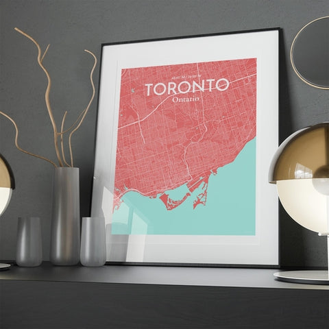 Toronto City Map Poster – Detailed Art Print of Toronto, Ontario for Home Decor, Office Decor, Travel Art, and Unique Gifts