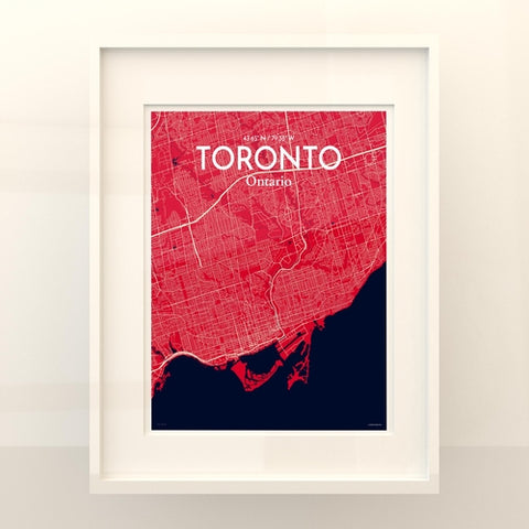 Toronto City Map Poster – Detailed Art Print of Toronto, Ontario for Home Decor, Office Decor, Travel Art, and Unique Gifts