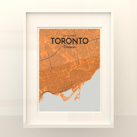 Toronto City Map Poster – Detailed Art Print of Toronto, Ontario for Home Decor, Office Decor, Travel Art, and Unique Gifts