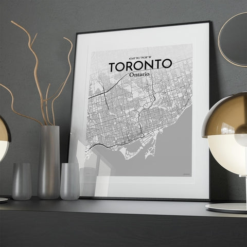 Toronto City Map Poster – Detailed Art Print of Toronto, Ontario for Home Decor, Office Decor, Travel Art, and Unique Gifts