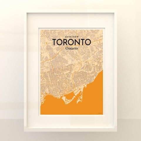 Toronto City Map Poster – Detailed Art Print of Toronto, Ontario for Home Decor, Office Decor, Travel Art, and Unique Gifts