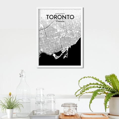 Toronto City Map Poster – Detailed Art Print of Toronto, Ontario for Home Decor, Office Decor, Travel Art, and Unique Gifts