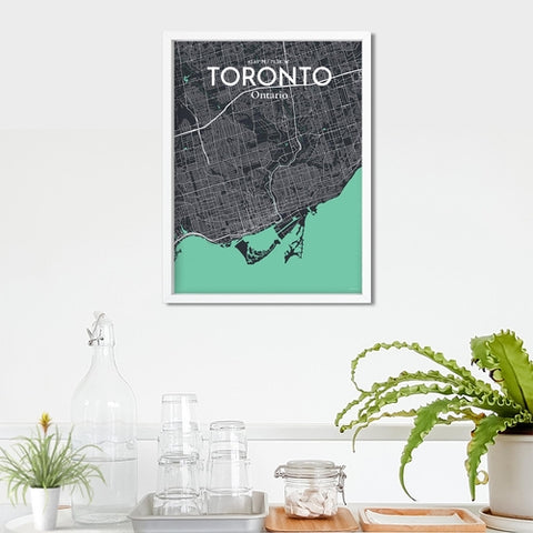 Toronto City Map Poster – Detailed Art Print of Toronto, Ontario for Home Decor, Office Decor, Travel Art, and Unique Gifts