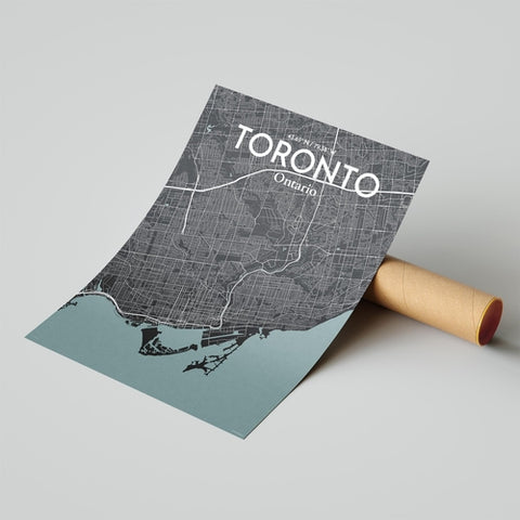 Toronto City Map Poster – Detailed Art Print of Toronto, Ontario for Home Decor, Office Decor, Travel Art, and Unique Gifts