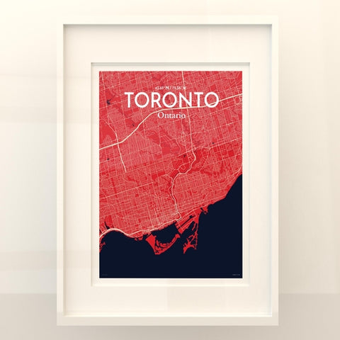 Toronto City Map Poster – Detailed Art Print of Toronto, Ontario for Home Decor, Office Decor, Travel Art, and Unique Gifts