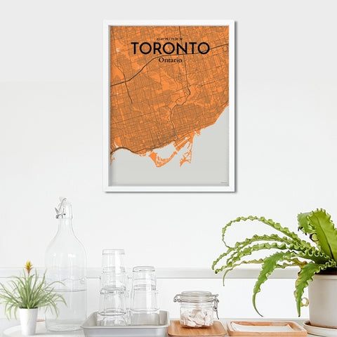 Toronto City Map Poster – Detailed Art Print of Toronto, Ontario for Home Decor, Office Decor, Travel Art, and Unique Gifts