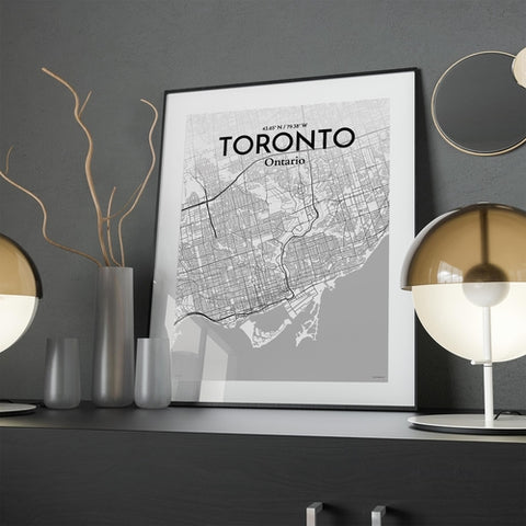 Toronto City Map Poster – Detailed Art Print of Toronto, Ontario for Home Decor, Office Decor, Travel Art, and Unique Gifts