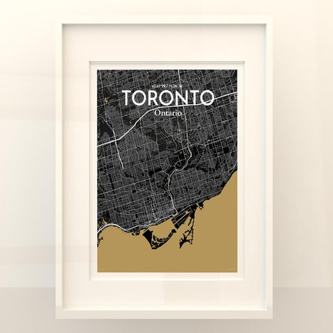 Toronto City Map Poster – Detailed Art Print of Toronto, Ontario for Home Decor, Office Decor, Travel Art, and Unique Gifts