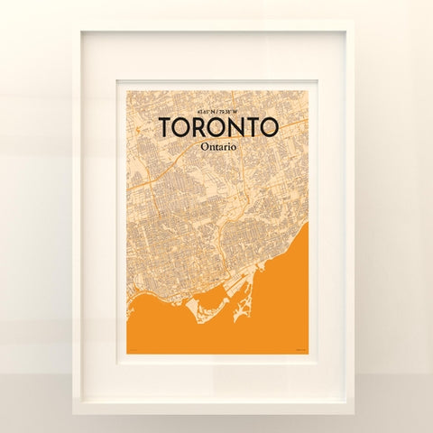 Toronto City Map Poster – Detailed Art Print of Toronto, Ontario for Home Decor, Office Decor, Travel Art, and Unique Gifts