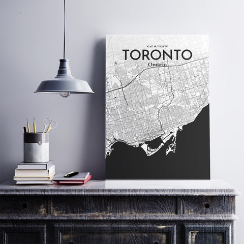 Toronto City Map Poster – Detailed Art Print of Toronto, Ontario for Home Decor, Office Decor, Travel Art, and Unique Gifts