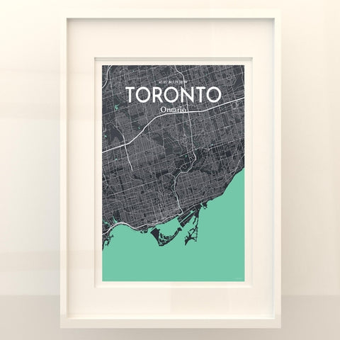 Toronto City Map Poster – Detailed Art Print of Toronto, Ontario for Home Decor, Office Decor, Travel Art, and Unique Gifts