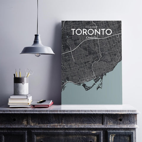 Toronto City Map Poster – Detailed Art Print of Toronto, Ontario for Home Decor, Office Decor, Travel Art, and Unique Gifts