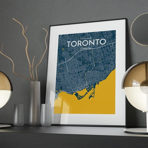 Toronto City Map Poster – Detailed Art Print of Toronto, Ontario for Home Decor, Office Decor, Travel Art, and Unique Gifts