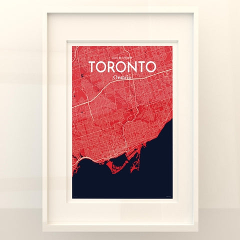 Toronto City Map Poster – Detailed Art Print of Toronto, Ontario for Home Decor, Office Decor, Travel Art, and Unique Gifts