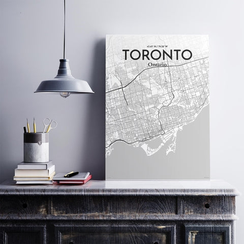 Toronto City Map Poster – Detailed Art Print of Toronto, Ontario for Home Decor, Office Decor, Travel Art, and Unique Gifts