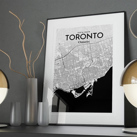 Toronto City Map Poster – Detailed Art Print of Toronto, Ontario for Home Decor, Office Decor, Travel Art, and Unique Gifts