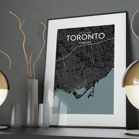 Toronto City Map Poster – Detailed Art Print of Toronto, Ontario for Home Decor, Office Decor, Travel Art, and Unique Gifts