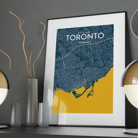 Toronto City Map Poster – Detailed Art Print of Toronto, Ontario for Home Decor, Office Decor, Travel Art, and Unique Gifts