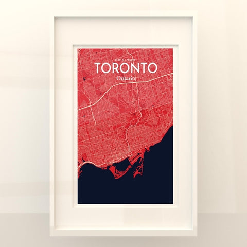 Toronto City Map Poster – Detailed Art Print of Toronto, Ontario for Home Decor, Office Decor, Travel Art, and Unique Gifts