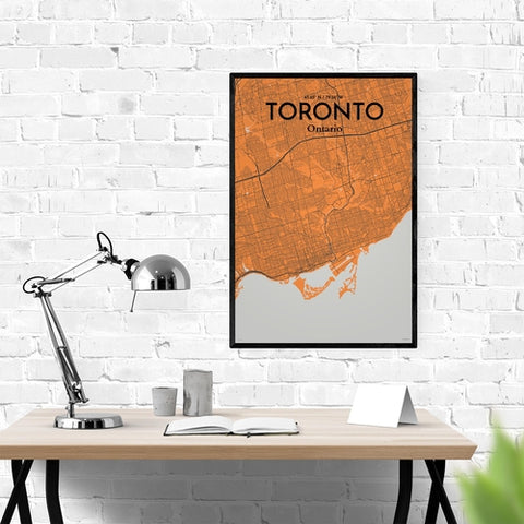 Toronto City Map Poster – Detailed Art Print of Toronto, Ontario for Home Decor, Office Decor, Travel Art, and Unique Gifts