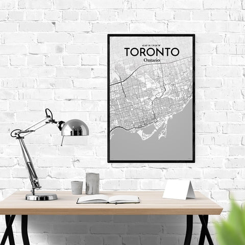 Toronto City Map Poster – Detailed Art Print of Toronto, Ontario for Home Decor, Office Decor, Travel Art, and Unique Gifts