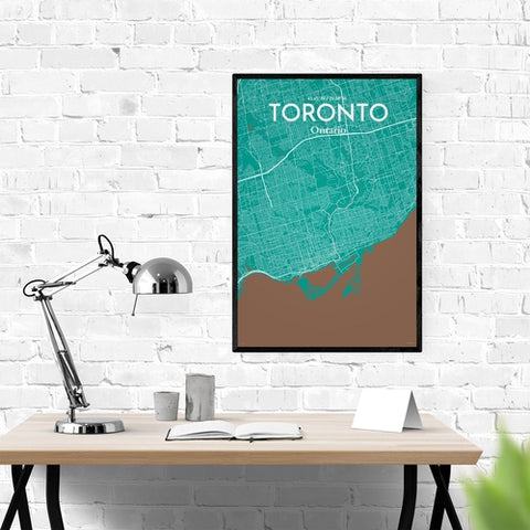 Toronto City Map Poster – Detailed Art Print of Toronto, Ontario for Home Decor, Office Decor, Travel Art, and Unique Gifts