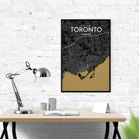 Toronto City Map Poster – Detailed Art Print of Toronto, Ontario for Home Decor, Office Decor, Travel Art, and Unique Gifts