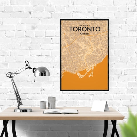 Toronto City Map Poster – Detailed Art Print of Toronto, Ontario for Home Decor, Office Decor, Travel Art, and Unique Gifts