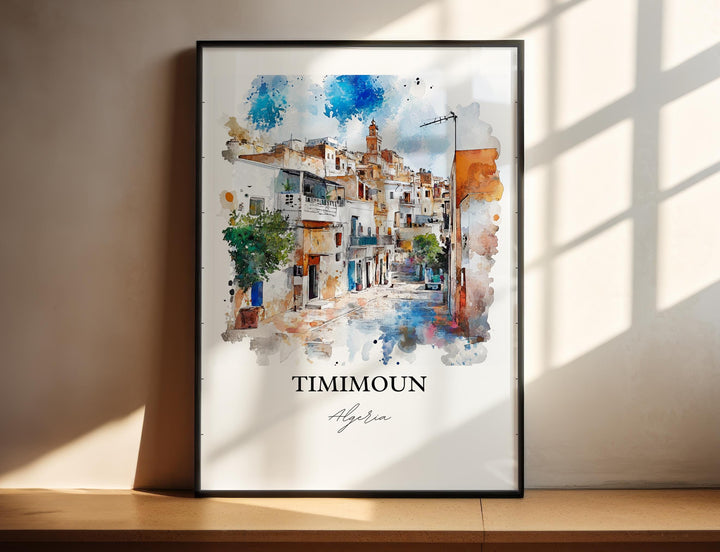 Known as the "Red Oasis" of the Sahara, Timimoun captivates visitors with its distinctive adobe architecture, palm groves, and the timeless beauty of Algeria's desert landscapes.