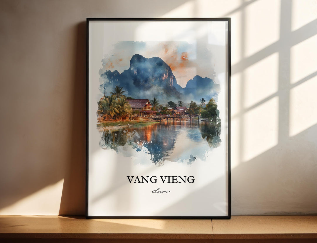 Riverside calm meets soaring mountain beauty.