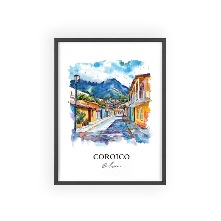 Coroico, Bolivia – Watercolor Art Print