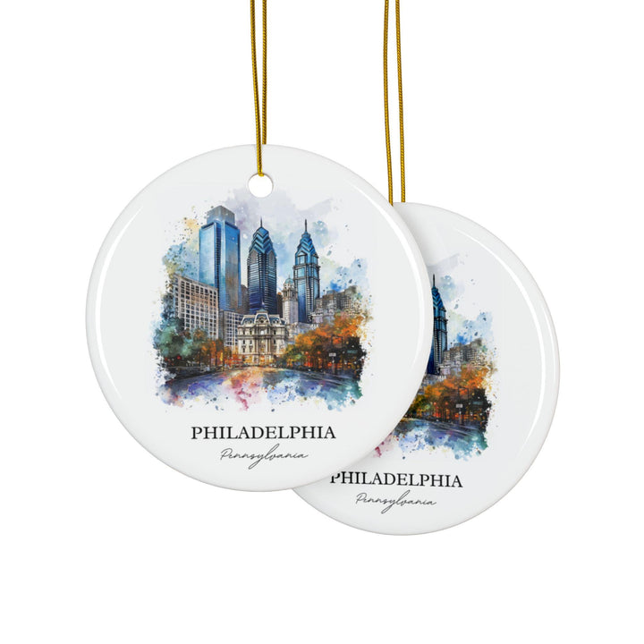 Philadelphia Ornament: Unique Philly Souvenir, Philadelphia Xmas Decor, and Authentic Philadelphia PA Gift