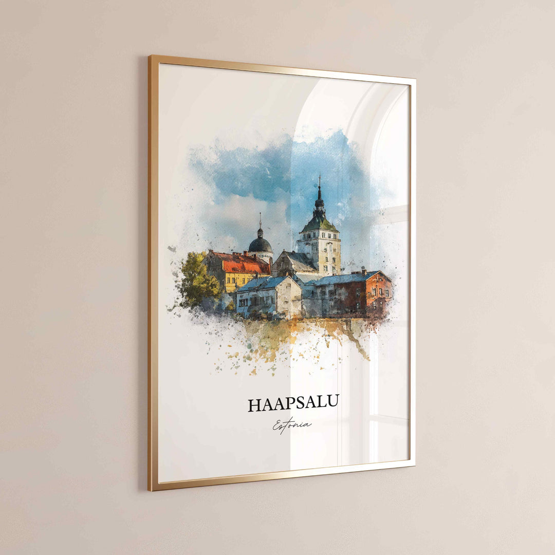Haapsalu, Estonia – Watercolor Art Print