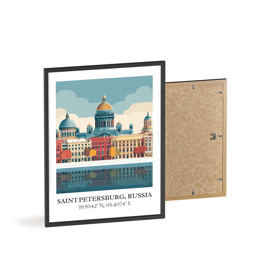 St Petersburg Russia Art, St Petersburg Retro Travel Art, Saint Petersburg Decor, Russia Gift, Russia Art, Travel Prints, Housewarming Gift
