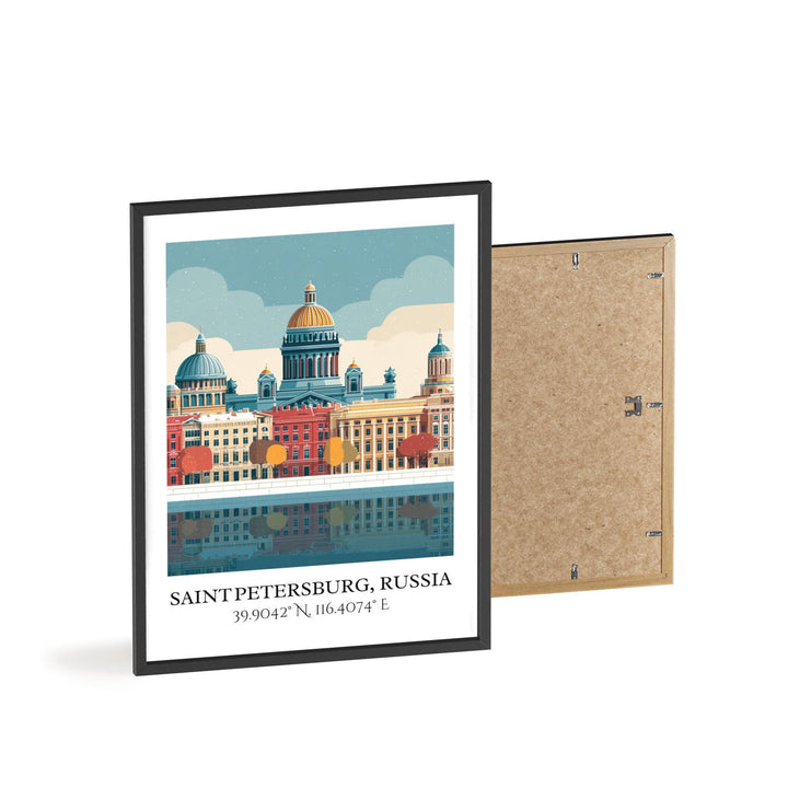 St Petersburg Russia Art, St Petersburg Retro Travel Art, Saint Petersburg Decor, Russia Gift, Russia Art, Travel Prints, Housewarming Gift
