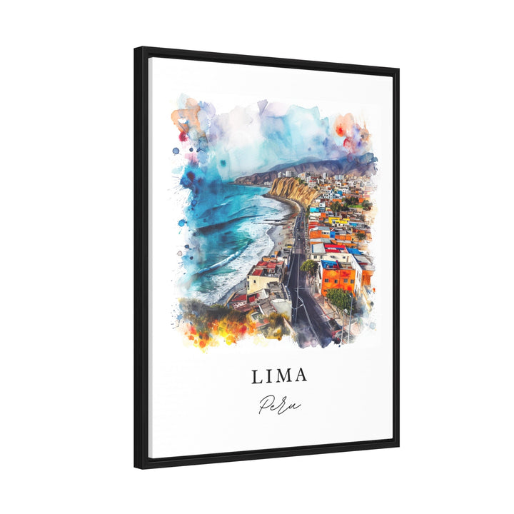 Lima Peru wall art - Peru, Lima print, Lima Wedding gift, Lima Peru Birthday present, Custom Text, Perfect Gift