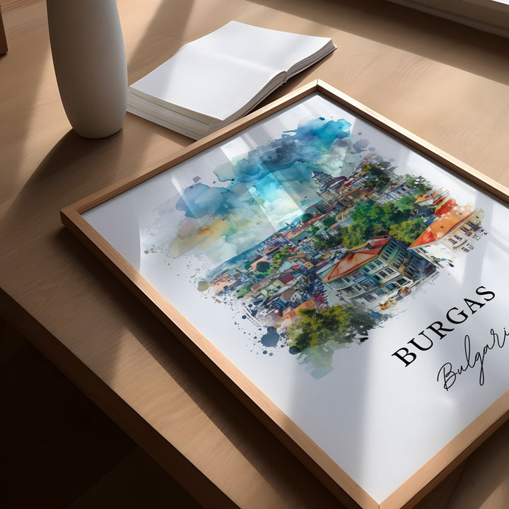 Burgas Wall Art - Bulgaria Print