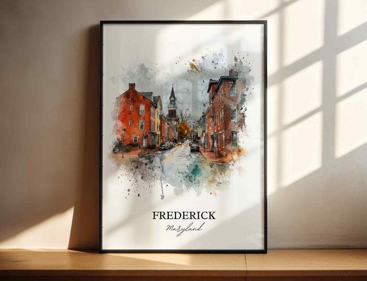 Frederick, Maryland – Watercolor Art Print