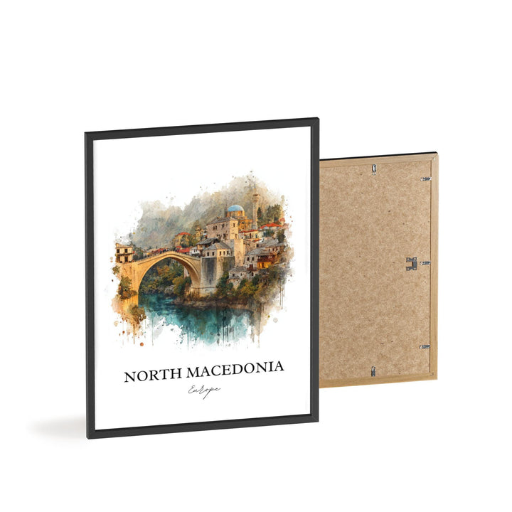 North Macedonia, Macedonia – Watercolor Art Print