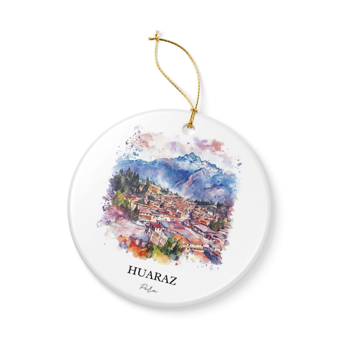 Huaraz Peru Ornament: Unique Huaraz Souvenir, Huaraz Xmas Decor, and Authentic Huaraz Peru Gift