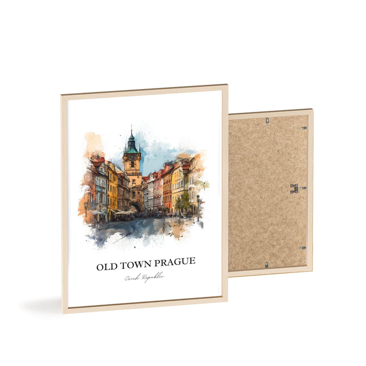 Prague, Czech Republic – Watercolor Art Print
