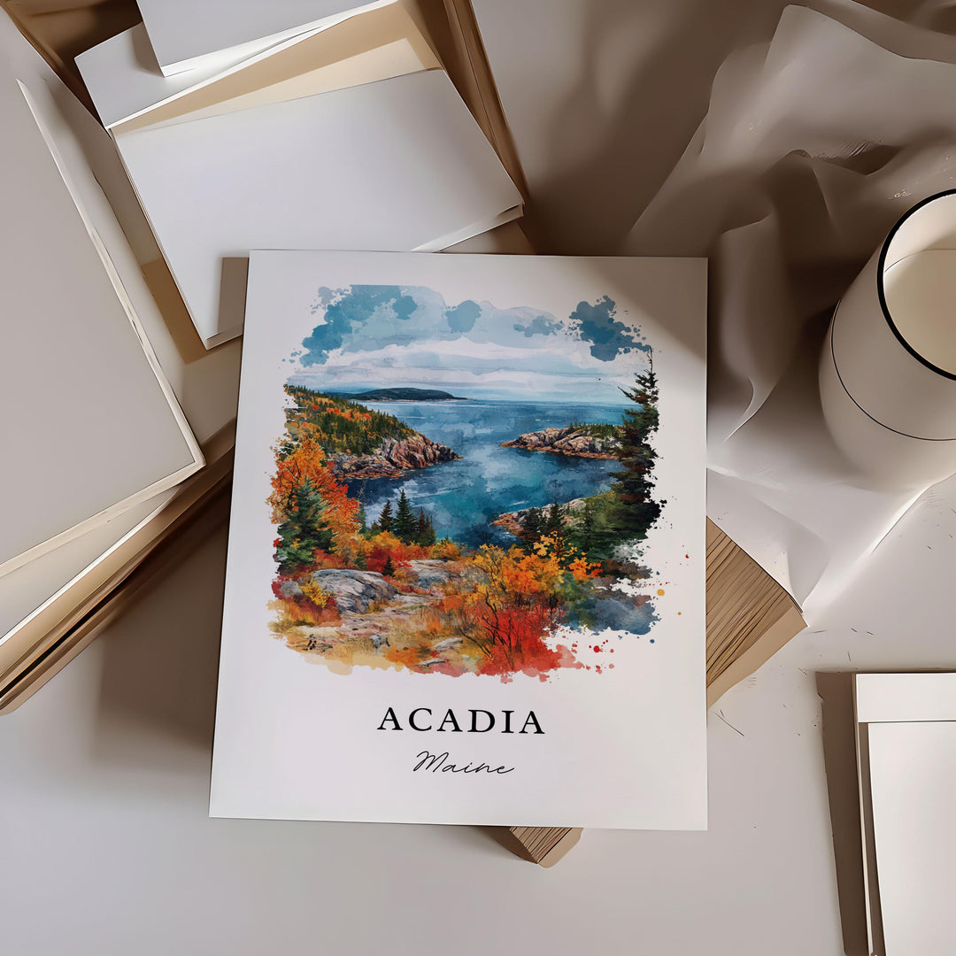 Acadia National Park Wall Art - Maine Print