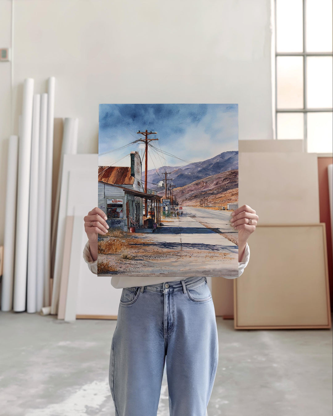 Death Valley, California, USA – Watercolor Art Print
